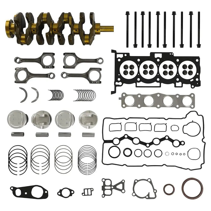 G4KE 2.4L Engine Rebuild Overhaul Kit Crankshaft & 4x Connecting Rods Piston Kit Fit For Hyundai Kia Grandeur Santa Fe Sonata Sportage Azera HG TG Sorento Rondo 2.4L 2013-2019 23111-2G200 23510-2G500