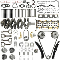 G4KJ 2.4L Theta II Full Rebuild Kit Crankshaft Pistons Timing VVT Kit Hyundai Sonata Kia Sportage