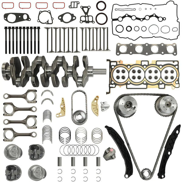 G4KJ 2.4L Theta II Full Rebuild Kit Crankshaft Pistons Timing VVT Kit Hyundai Sonata Kia Sportage