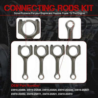 G4KJ 2.4 Engine Rebuild Overhaul Kit For Hyundai Kia 2.4L 2015-2022