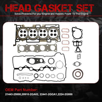 G4KJ 2.4 Engine Rebuild Overhaul Kit For Hyundai Kia 2.4L 2015-2022