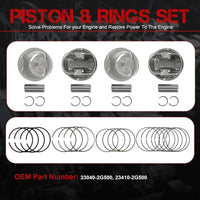 G4KJ 2.4 Engine Rebuild Overhaul Kit For Hyundai Kia 2.4L 2015-2022