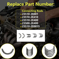 G4NA Nu 2.0 Engine Crankshaft Connecting Rod Bearings Kit | For Hyundai Sonata Elantra GT Coupe Tucson Kia Soul Forte Forte5 Koup Optima 2.0L 2014-2021 623V6-2EH00 23110-2E200
