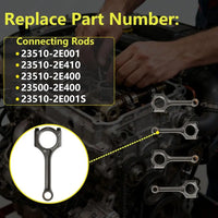 G4NA Nu 2.0 Engine Crankshaft Connecting Rod Bearings Kit | For Hyundai Sonata Elantra GT Coupe Tucson Kia Soul Forte Forte5 Koup Optima 2.0L 2014-2021 623V6-2EH00 23110-2E200