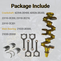 G4NA Nu 2.0 Engine Crankshaft Connecting Rod Bearings Kit | For Hyundai Sonata Elantra GT Coupe Tucson Kia Soul Forte Forte5 Koup Optima 2.0L 2014-2021 623V6-2EH00 23110-2E200