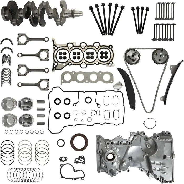 G4NC Engine Rebuild Overhaul Kit w/Crankshaft Timing Chain Cover Kit w/VVT Head Gasket Set Piston Kit Fit For Hyundai Tucson Elantra Kia Sonata Sportage Forte Carens Soul 2.0L 2012-2021 23040-2E000