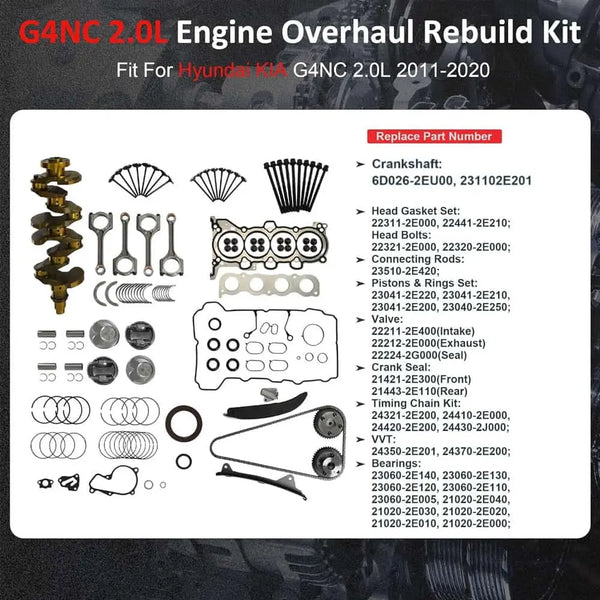 Overhaul Replacement Kit For Kia Forte Forte5 Soul