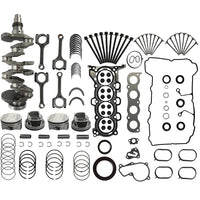 G4NH 2.0L overhaul kit: crankshaft, connecting rods, pistons & head gasket ES73257. Fits Elantra Kona Veloster Soul Seltos 2017-2023, direct replacement.