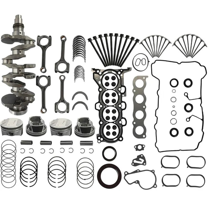 G4NH 2.0L overhaul kit: crankshaft, connecting rods, pistons & head gasket ES73257. Fits Elantra Kona Veloster Soul Seltos 2017-2023, direct replacement.