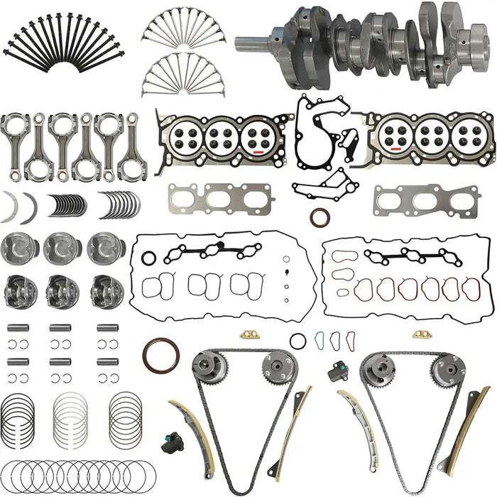 G6DH 3.3L Full Engine Rebuild Kit Crankshaft Piston Rod Bearings Valves