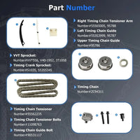 Complete 1.4L overhaul kit with timing chain, piston, conrod, bearing & head gasket, fix wear and leaks for 2011-2021 1.4 turbo models, 1-year warranty