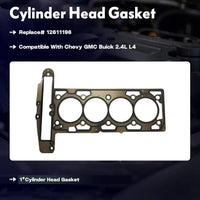 Head Gasket Set w/Piston Crankshaft Connecting Rod For GM 2.4L 2010-2017 | Fit For GMC Terrain For Chevy Equinox Malibu For Buick Regal 2.4L 2010-2017 HS54874 12578164 12654958 12646457 12591092