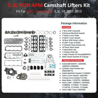 5.3L Non AFM/DOD Camshaft Kit compatible with GM 2007-2014