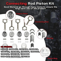 2.4 Engine Rebuild Overhaul Kit With Timing Chain Kit & Con-Rods & Piston Fit For Chevrolet Captiva Buick LaCrosse GMC Saturn Pontiac 2.4L 2011-2016 Replace#12654958 12609858 HS54874HS