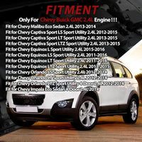2.4 Engine Rebuild Overhaul Kit With Timing Chain Kit & Con-Rods & Piston Fit For Chevrolet Captiva Buick LaCrosse GMC Saturn Pontiac 2.4L 2011-2016 Replace#12654958 12609858 HS54874HS