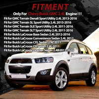 2.4 Engine Rebuild Overhaul Kit With Timing Chain Kit & Con-Rods & Piston Fit For Chevrolet Captiva Buick LaCrosse GMC Saturn Pontiac 2.4L 2011-2016 Replace#12654958 12609858 HS54874HS