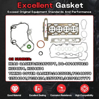 2.4 Engine Rebuild Overhaul Kit With Timing Chain Kit & Con-Rods & Piston Fit For Chevrolet Captiva Buick LaCrosse GMC Saturn Pontiac 2.4L 2011-2016 Replace#12654958 12609858 HS54874HS