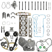 Engine Rebuild Overhaul Kit Timing Chain VVT Water Pump Head Gasket Set Solenoid Fit for Chevy Equinox Buick Regal Lacrosse GMC Verano Terrain Malibu 2.4L 2012-2017,12578516 12621505