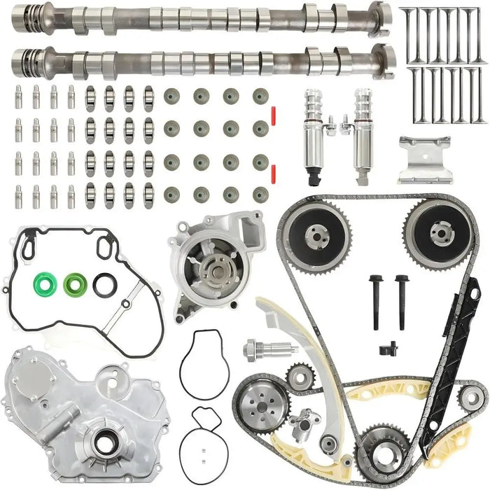 2.4 Timing Chain Kit w/VVT Sprocket & Solenoid Water & Oil Pump Camshaft Valve Lifter Rocker Arm For Chevy Equinox Malibu Buick Lacrosse Regal Verano GMC Terrain 2.4L 2.2L Ecotec 9-4201S 9-4201SB1K3