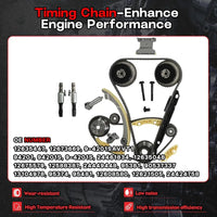 2.4 Engine Rebuild Overhaul Kit With Timing Chain Kit & Con-Rods & Piston Fit For Chevrolet Captiva Buick LaCrosse GMC Saturn Pontiac 2.4L 2011-2016 Replace#12654958 12609858 HS54874HS
