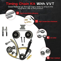 2.4 Engine Rebuild Overhaul Kit With Timing Chain Kit & Con-Rods & Piston Fit For Chevrolet Captiva Buick LaCrosse GMC Saturn Pontiac 2.4L 2011-2016 Replace#12654958 12609858 HS54874HS