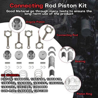 9-4201S 2.4 Ecotec Rebuild Overhaul Kit Timing Chain Kit With VVT & Piston & Con-Rods & Bearings Fit For Chevrolet Captiva Equinox Orlando Buick LaCrosse Regal Verano GMC Terrain 2.4L 2011-2017