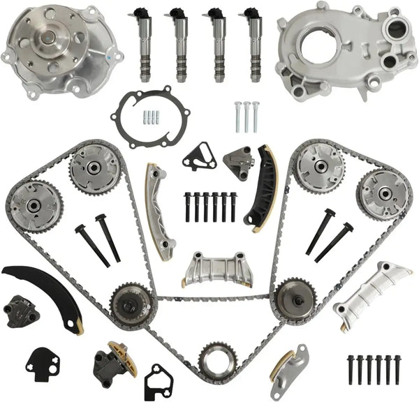 9-0753S Timing Chain Kit W/VVT Water&Oil Pump For Chevy GM 3.0 3.6 07-17