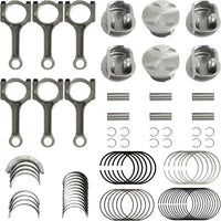 Engine Piston Kit Connecting Rod Bearing Kit Fit For Buick Enclave Lacrosse chevy Camaro Traverse Cadillac CTS STS GMC Acadia Saturn 3.6L V6 GAS LLT 2008-2011 12590584 12616971