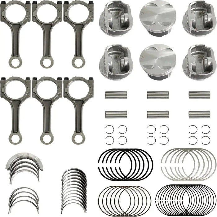 Engine Piston Kit Connecting Rod Bearing Kit Fit For Buick Enclave Lacrosse chevy Camaro Traverse Cadillac CTS STS GMC Acadia Saturn 3.6L V6 GAS LLT 2008-2011 12590584 12616971