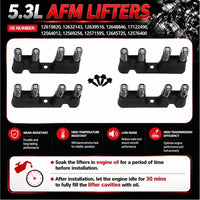 12625436 Stock AFM Camshaft + OEM AFM Lifters Retain Factory Cylinder Deactivation 5.3 V8