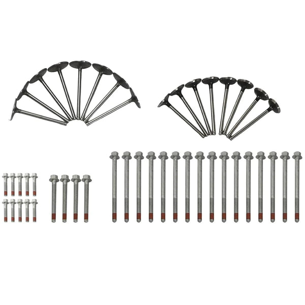 Engine rebuild gasket kit with connecting rods, valves & bearings for GM 4.8L /5.3L V8 OHV. OE#HS26190PT2,ES72220. 