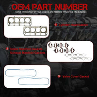 HS26191PT Full Head Gasket Set ES72173 Head Bolts GM 4.8 5.3 LS Silverado Tahoe Yukon