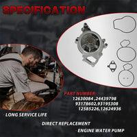 2.2L 2.4L Timing Chain Kit Water Oil Pump VVT Solenoid Fit Buick Chevy GMC