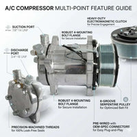 HC5004C 12V A/C Compressor Clutch Kit for Sanden 508 Style Compressor