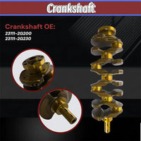 G4KJ 2.4L Crankshaft Overhaul Kit Hyundai Sonata Tucson Kia Optima Sorento Sportage