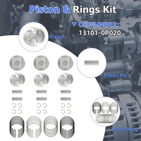 Complete 1GRFE 4.0L engine rebuild kit for Toyota Tacoma 4Runner FJ Cruiser Tundra 2003-2015