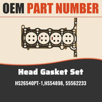 1.4L Turbo Full Rebuild Kit Piston Timing Chain Head Gasket Buick Encore Chevy Cruze