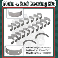 G4KJ 2.4L Engine Rebuild Kit Pistons Bearings Gaskets Hyundai Sonata Kia Sportage Sorento