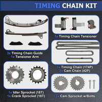 1GRFE 4.0L Engine Rebuild Kit Timing Chain Connecting Rods Bearings & Full Gasket Set