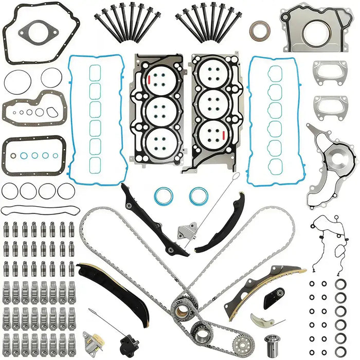 Rocker Arm Valve Lifter Kit Timing Chain Kit Head Gasket Set Fit For Chrysler 200 300 Jeep Wrangler Grand Cherokee Dodge Durango Charger Avenger Challenger Journey Ram 1500 3.6 Pentastar 2011-2016