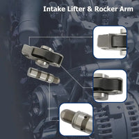 12 Pcs Intake Lifter & Rocker Arm Kit Fit For Chrysler Pacifica Dodge Challenger Charger Journey Chrysler 300 Jeep Wrangler Ram 1500 3.6L 2016-2024 05047896AC, 5047896AB, 5047979AA, 5047896AD