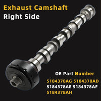 Camshaft Set 5184377AG 5184378AG 5184379AG 5184380AG for Jeep 3.6