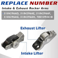 24Pcs Intake & Exhaust Lifters With Rocker Arms Kit Fit For Chrysler Pacifica Dodge Durango Jeep Wrangler Grand Cherokee Ram ProMaster 1500 3.6L 2016-2024 5047979AA 5047896AD 68245463AA 5184296AH