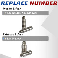 24Pcs Intake & Exhaust Lifters With Rocker Arms Kit Fit For Chrysler Pacifica Dodge Durango Jeep Wrangler Grand Cherokee Ram ProMaster 1500 3.6L 2016-2024 5047979AA 5047896AD 68245463AA 5184296AH