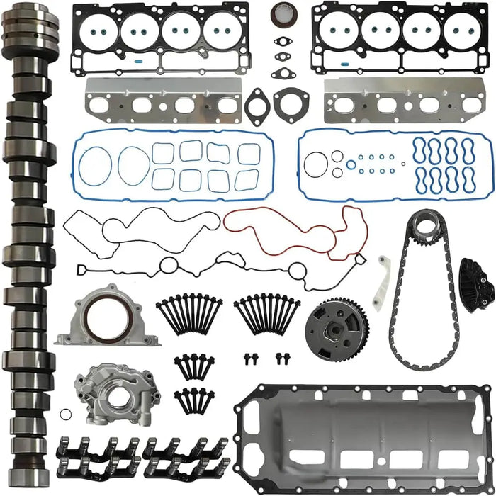 YIDEZU MDS 5.7L HEMI Camshaft Lifters Kit With Full Gasket Set Oil Pump Chain Kit Fit For Chrysler Dodge Challenger Charger Durango Ram1500 Jeep Grand Cherokee Commander 5.7L 2009-2015