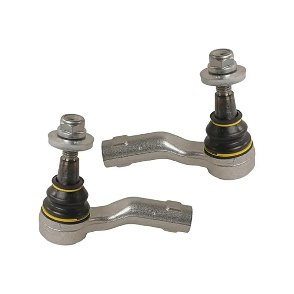 YIDEZU 4-piece front suspension kit for Land Rover Range Rover Evoque 2012-2019, not for heavy duty suspension models. Includes 2 lower control arms with ball joints and 2 outer tie rods. ISO9002 certified, impact and fatigue tested, backed by 1-year limited warranty. Direct OEM replacement to fix clunk noise, loose steering and uneven tire wear.