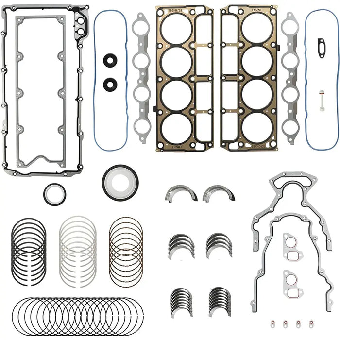 LS Gen III 4.8L 5.3L Full Gasket Bearing Piston Ring Kit Silverado Sierra Yukon