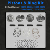 G4FD 1.6L Full Engine Rebuild Kit Crankshaft Timing Chain Hyundai Elantra Kia Forte Rio