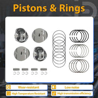 Engine rebuild kit compatible with GMC Terrain 2011-2016 including timing chain and head gasket