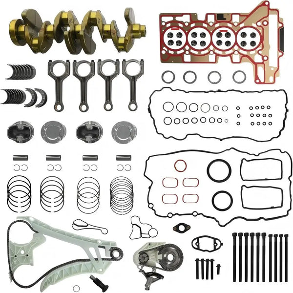 N20 2.0 Engine Rebuild Overhaul Kit With Crankshaft Connecting Rods & Pistons Set & Timing Chain Kit fit for BMW N20 N26 125i 320i 328i 428i 528i X1 X3 Z4 F30 F10 F25 E89 2.0T 2009-2018 11217640165